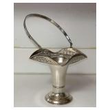 Webster Co. Sterling pierced compote or bride’s basket vase….5-1/2” tall not including handle