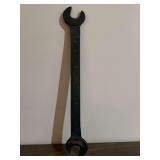 Vintage International Harvester open ended wrench (marked P013596)…..23-1/2” long