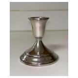 Towle weighted sterling candlestick…..4” tall and 231 grams