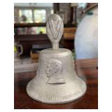British WWII Era The Royal Air Force Benevolent Fund Aluminum Bell Cast From Downed German Aircraft