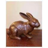 Solid resin hand carved rabbit home decor from Clarence Moody Memphis….8” long x 6” tall