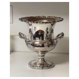 Gorgeous Vintage Trophy Cup Silver Plate Champagne Bucket…..9-1/4”D x 10-1/4” tall