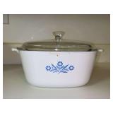 Vintage Corning Ware Blue Cornflower 2-1/2 qt. Lidded Casserole….no chips or cracks