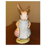 Vintage “Mrs. Flopsy Bunny” Porcelain Beatrix Potter Figurine- from Royal Albert England…..Copyright 1965