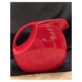NIB Homer Laughlin Fiesta Ware Large Disk Pitcher….SCARLET 484 326