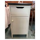 Farmhouse-style single drawer nightstand and /or side table…..16-1/2 x 13 x 29-1/2 tall