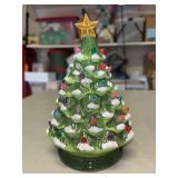 8-1/4” tall light up ceramic Christmas tree…..needs batteries…..never been used