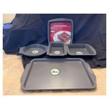 NEW collection GreenPan Ceramic Non-Stick bakeware and (1) NEW KitchenAid 9” square cake pan