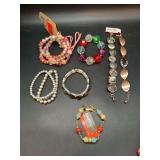 Great grouping of bracelets…..makers include Macy’s, Carolee, Ruby Rd…..some are NWT