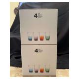(2) 4 count boxes of The Cellar 19oz multi-color tumblers