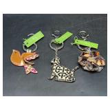 (3) NWT Vera Bradley keychains
