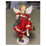 Beautiful resin 2001 Angels Beside Me “Christine” Guardian of Holiday Friends…..5-1/2” tall….signed Ingrid….with COA