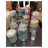 Grouping of jars and apothecary bottles