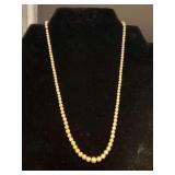 Vintage strand of dainty pearls with 14K white gold clasp