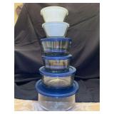 NIB 16-piece Anchor Hocking Glass Storage Bowl Set