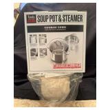 NIB Tools of the Trade Stainless Steel 4qt Soup Pot & Steamer