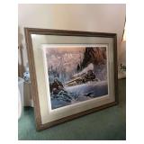 Signed and numbered limited edition lithograph “Climbing Eagle Pass” print by Ted Blaylock with COA…..51/95AP….32-1/4 x 27-1/2