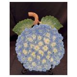 Beautiful Fitz and Floyd Essentials Hydrangea Plate…..8 x 9-1/4 tall