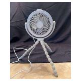 Versatile use tripod USB personal fan in working condition