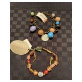 (2) NWT beaded bracelets