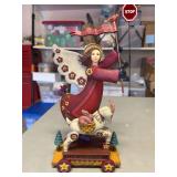 Beautiful Americana Christmas (DEMDACO) “Angel with Banner” figurine (resin)……12-1/2” tall and in original box