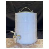Home Essentials Barrel Collection Drink Dispenser…..11” tall to top of lid
