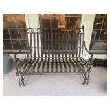Very nice wrought iron glider….. 52-1/2 x 28-1/2 x 41 tall