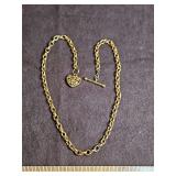 Ladies 14K gold 19" chain necklace 18.2 total grams...