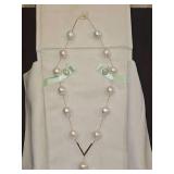 NIB Ross Simons 12-14mm Cultured Baroque Pearl V-Necklace in 14kt Yellow Gold 848961...