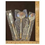 Vintage NIP Wallace Sterling 3-Piece Serving Set in the Golden Agean Weave Pattern...total wt  g NOT INCLUDING BUTTER KNIFE w/STAINLESS STEEL BLADE...