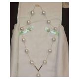 NIB Ross Simons 12-14mm Cultured Baroque Pearl V-Necklace in 14kt Yellow Gold 848961...