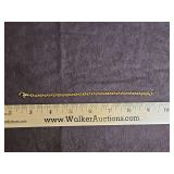 Ladies 14K(585) gold chain bracelet 9.5 total grams...