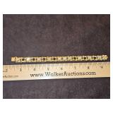 Ladies 14K gold & diamond bracelet 25.6 total grams DIAMONDS TESTED POSITIVE USING DIAMOND SELECTOR II TESTER...