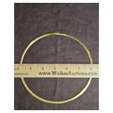 Ladies 14K gold Italian omega style choker 41.2 total grams...