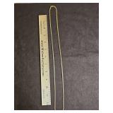 14K gold 29" rope chain necklace  total grams...