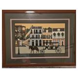 Beautiful Framed & Matted 39.5x29.5" Limited Edition Serigraph "New Orleans Carriage Ride" by Noted Artist Patti Harris Googe Signed & Numbered 3174/5000 NO PAPERWORK...