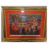 Large Beautiful Framed 50.75x39" Original Serigraph Silk Screen Print of "Harry