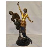 Erté Limited Edition Bronze "Woman & Satyr" Signature Stamped & Numbered 157/375 w/COA & Certificate of Value...