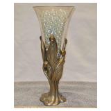 Erté Limited Edition 14" Tall "Visage De Femme" Bronze and Crystal Chalice; Signature Stamped & Numbered 62/425 w/Certificate of Value...