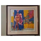 Very Large Beautiful Framed 44x41" Limited Edition Serigraph of "Vera" by Nicola Simbari Signed & Numbered 104/300 NO PAPERWORK...