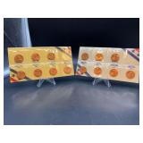 (2) Sets of 1982 P & D Lincoln Cents - Copper And Zinc