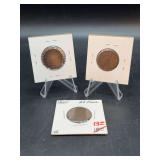 Grouping of (3) 1864 2¢ coins…..all show a varying degree of wear