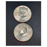(2) 2011-P Kennedy Half Dollars