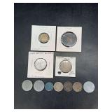 Variety of foreign and U.S. coins…..please see all pics