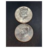 (2) 2010-D Kennedy Half Dollars