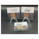 Uncirculated Set of (3) gold clad Sacajawea Dollars - 2009-D, 2011-P and 2011-D…..from Littleton Coin Co.