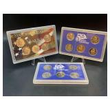 1999-2000-2002 State Series Quarters Year Proof Sets…..no original boxes