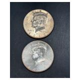 (2) 2010-D Kennedy Half Dollars