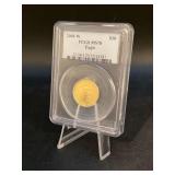 Uncirculated 1/4oz Fine Gold 2008-W $10 West Point Mint…..PCGS MS70 Eagle