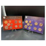 (2) U.S. MINT Uncirculated 2022 Coin Sets - Denver and Philadelphia mints